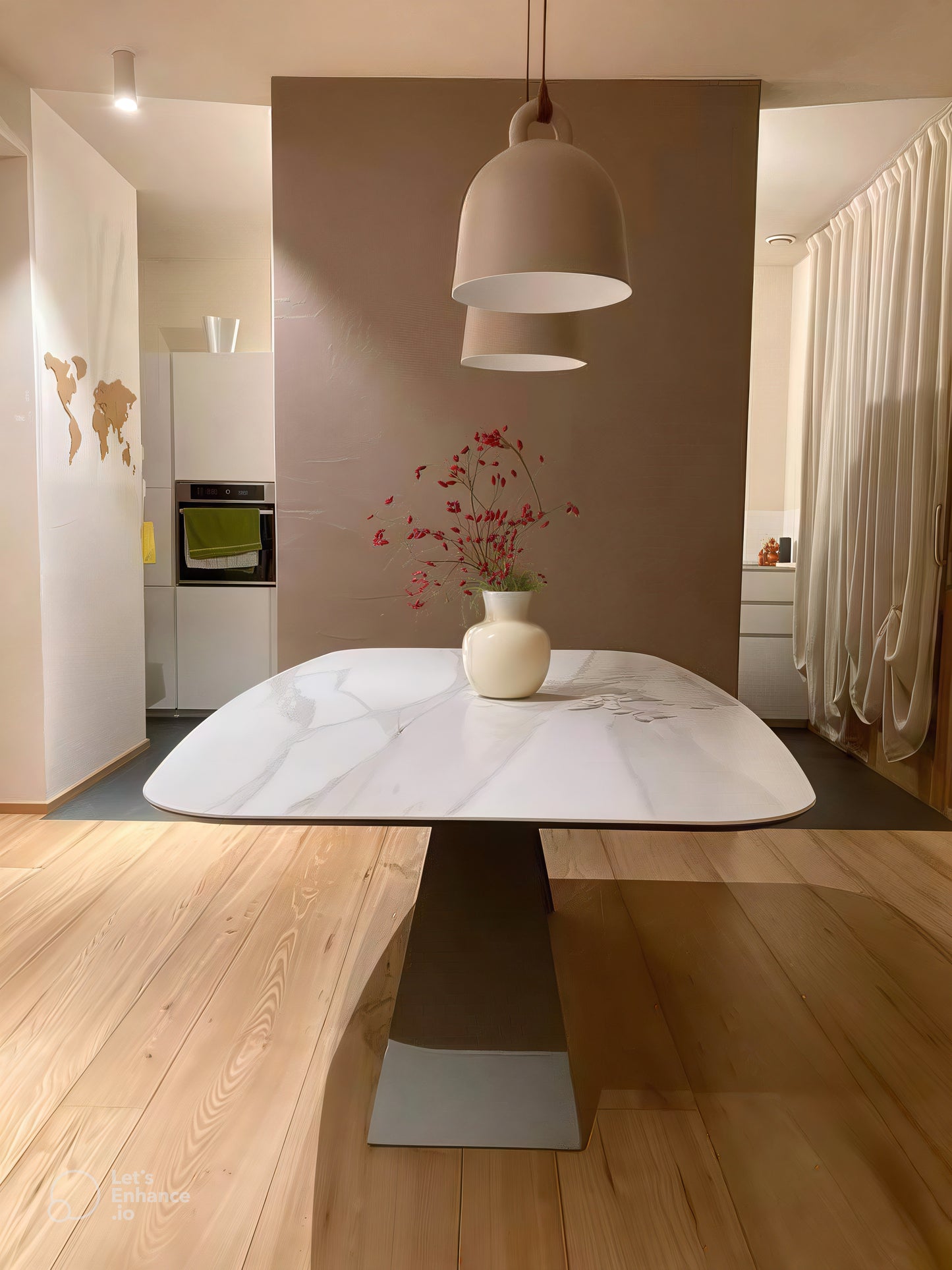 Table à manger sur mesure TAKEDOWN en porcelaine – Luxe à Tanger