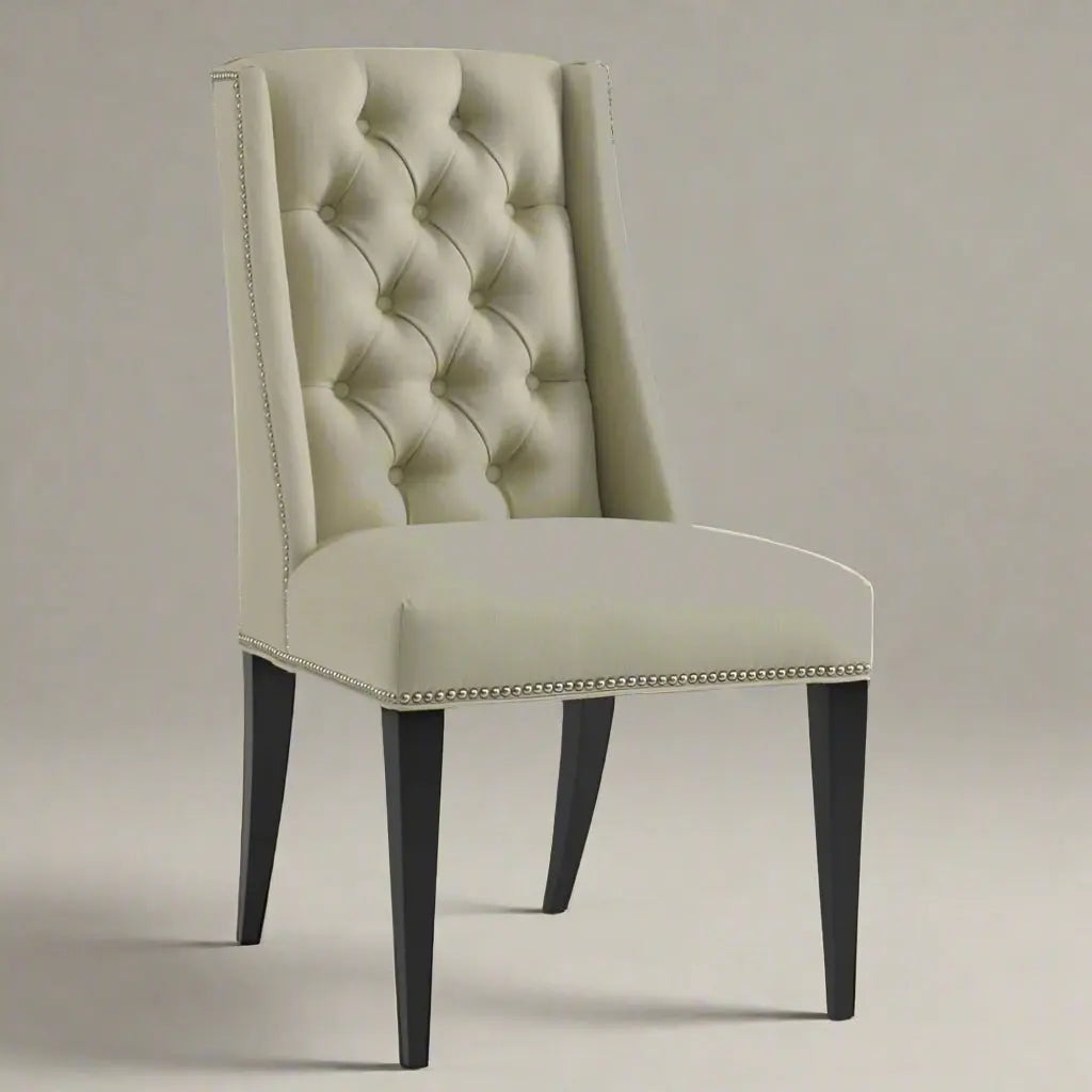 Chaise OPERA – Tissu & Bois – Maroc CAROUBIA