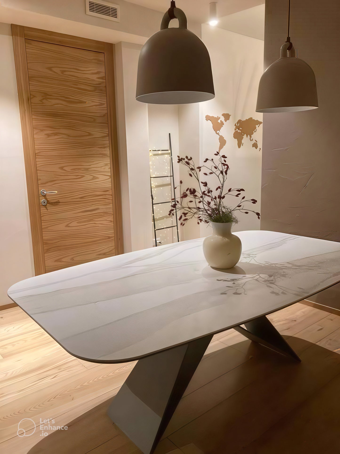 Table à manger en porcelaine haut de gamme – TAKEDOWN sur mesure – Tanger