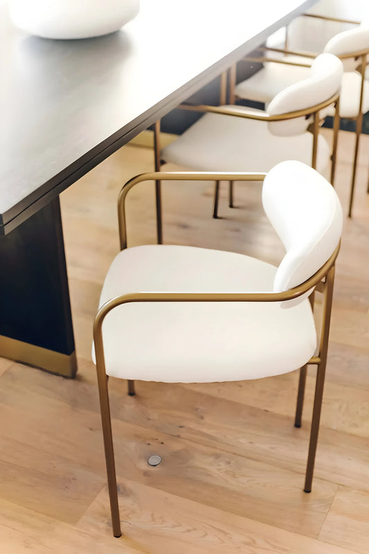 Chaise MEDINA Bachette, Velours ou Bouclette & INOX– Maroc CAROUBIA