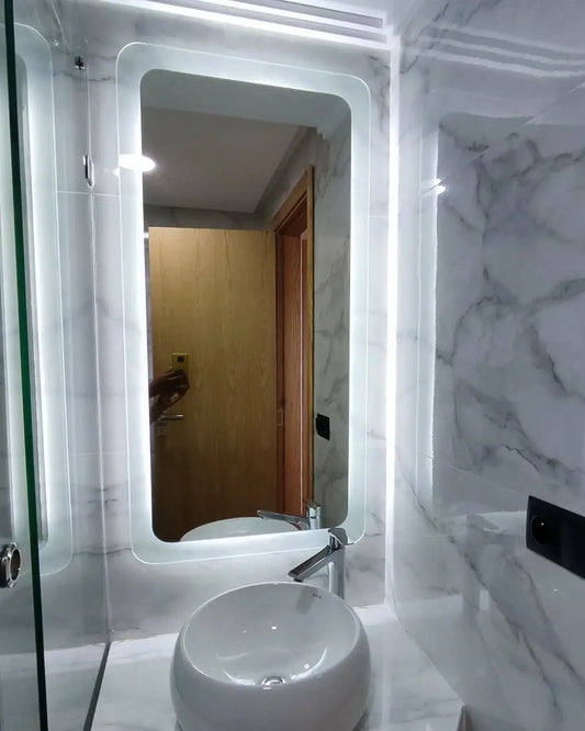 Miroir Arco — Miroir de Salle de Bain Anti-Buée Premium CAROUBIA